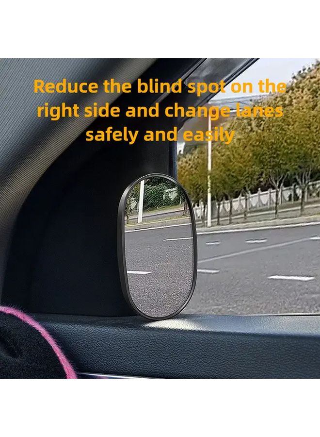 1 Pair Square White Car Blind Spot Mirror Wide Angle Rear View For A Pillar B Pillar - Image 3