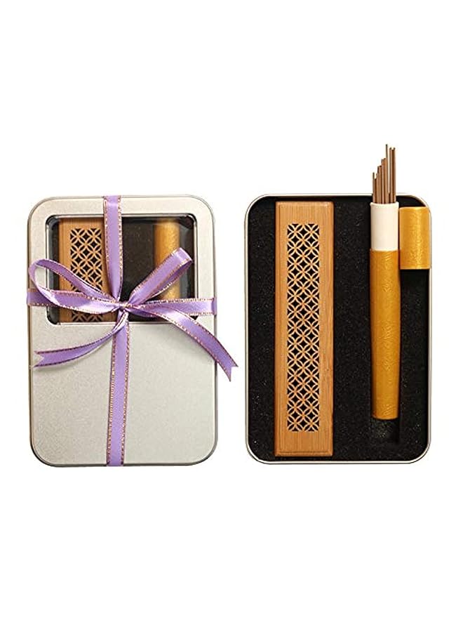 erorex Oud Incense Gift Set With Metal Box And 20 Pcs Incense Sticks And Burner