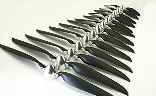 Viloga RC Plane Folding Propeller 9×5 inch w/Spinner Size D28×H27mm, and Motor Shaft Diameter φ3.17 with CNC Aluminum Alloy Spinner (9×5, Shaft Φ3.17) - Image 5