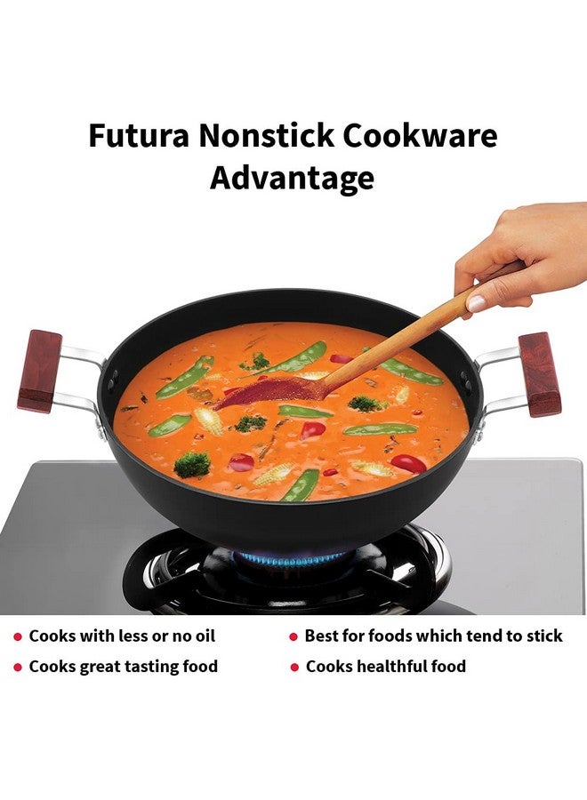 Hawkins هاوكينز فيوتورا 5 لتر قلاية عميقة، قلاية غير لاصقة مع غطاء زجاجي، قلاية قاع مسطح للطبخ بالحث، سوداء (INK50G) - Image 4