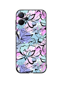 Protective Case Cover For Realme 9i 5G Abstract Flowers Print Design Multicolour