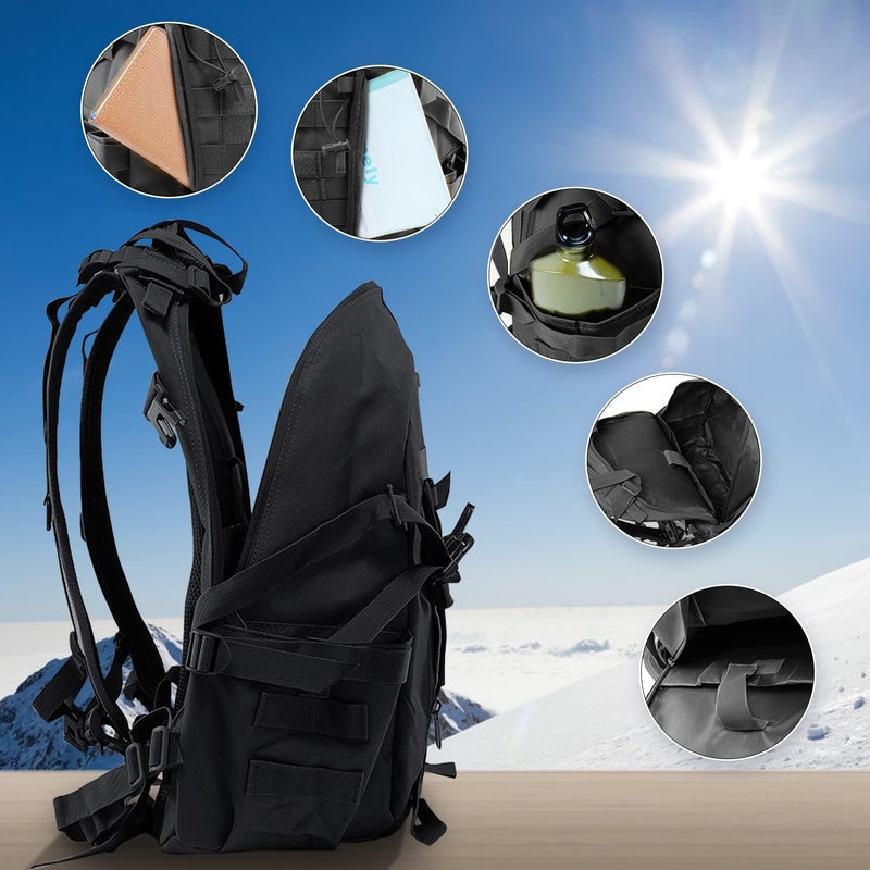 Jueachy Tactical Backpack for Men Hunting Backpack EDC Rucksack Military Hiking Camping Daypack with USA Flag Patch - Image 5