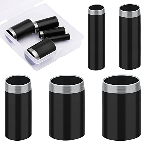 Veroave 5 Sizes Leather Hole Punch, Hollow Punch Cutter Tool Set with Storage Case, Leather Craft Tools Kit for Handmade DIY Craft Hole Punch - Image 1