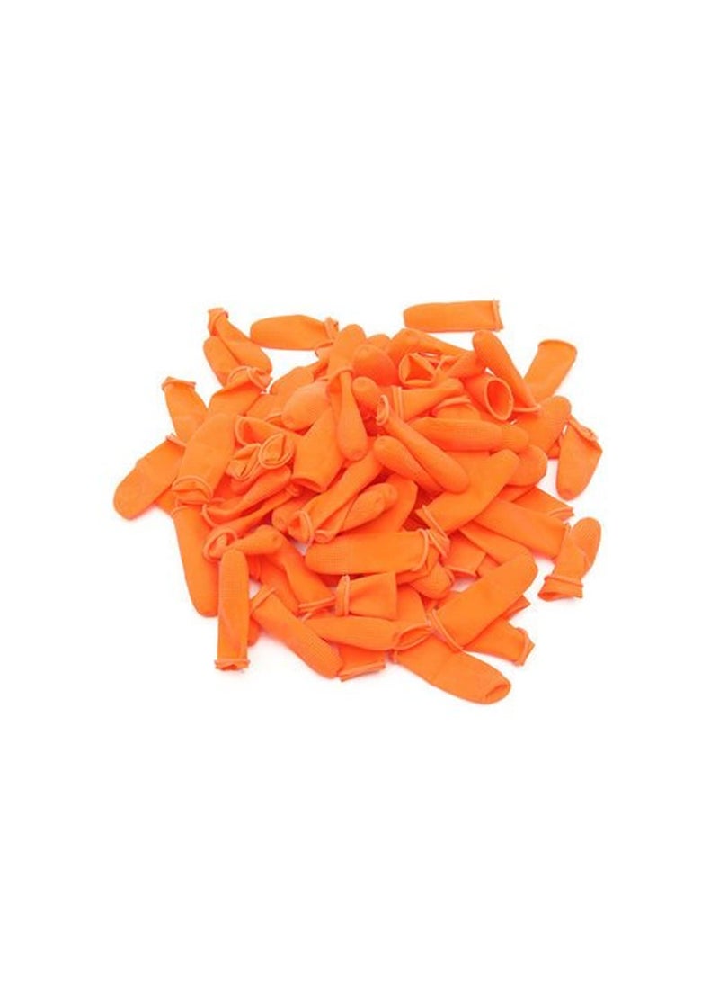 Confidence - Confidence Finger Protectors Gloves for Cutting and Crafting Work (Orange,50 Pcs) - Image 1