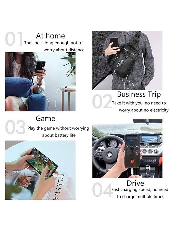 NH 60W USB-C to USB-C Fast Charging Cable | 2m White | Power Delivery PD Compatible with iPhone 16 Series, MacBook, iPad Pro, Android Devices - Image 3