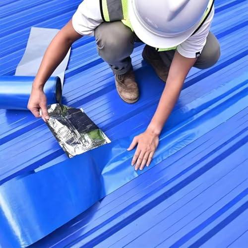 Serplex® Roof Repair Tape for Corrugated Metal Roof, Waterproof Sealant Tape, Strong Adhesive Thicken Sealant Tape, UV Resistant, Multipurpose Repair Tape for Roofs, Gutters, RVs, and Pipes, 10cmx5m - Image 1