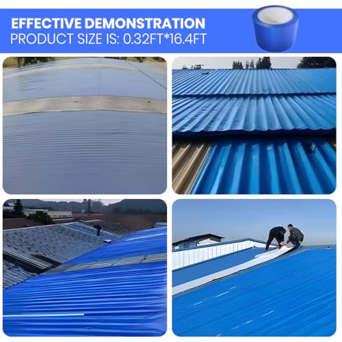 Serplex® Roof Repair Tape for Corrugated Metal Roof, Waterproof Sealant Tape, Strong Adhesive Thicken Sealant Tape, UV Resistant, Multipurpose Repair Tape for Roofs, Gutters, RVs, and Pipes, 10cmx5m - Image 4