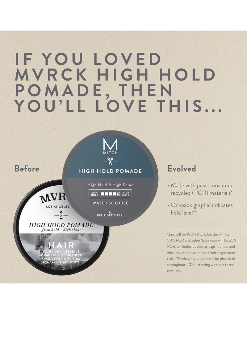 Mitch Mitch by Paul Mitchell High Hold Pomade, High Hold + High Shine, For All Hair Types  - Image 3