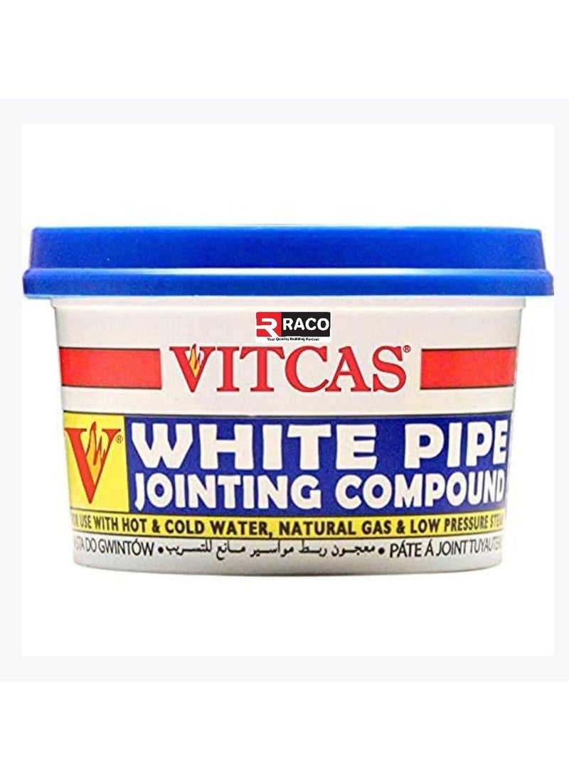 RACO VITCAS White Pipe Jointing Compound 400g Leak-Proof Sealant for Plumbing and Pipe Connections, Heat-Resistant, Non-Toxic, Easy Application - Image 1