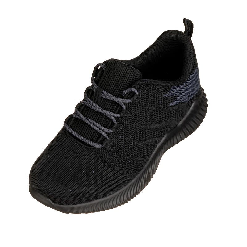 CALTO CALTO Mens Invisible Height Increasing Elevator Shoes BlackGrey Ultra Lightweight Sporty Sneakers 28 Inches Taller Q216 Size 11 DM US