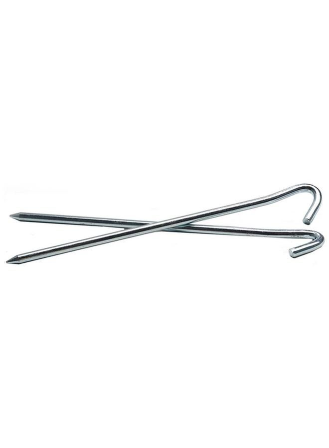 كوغلانز أوتاد خيمة من الفولاذ مكونة من 4 قطع باللون الفضي مقاس 7 بوصات - Image 2