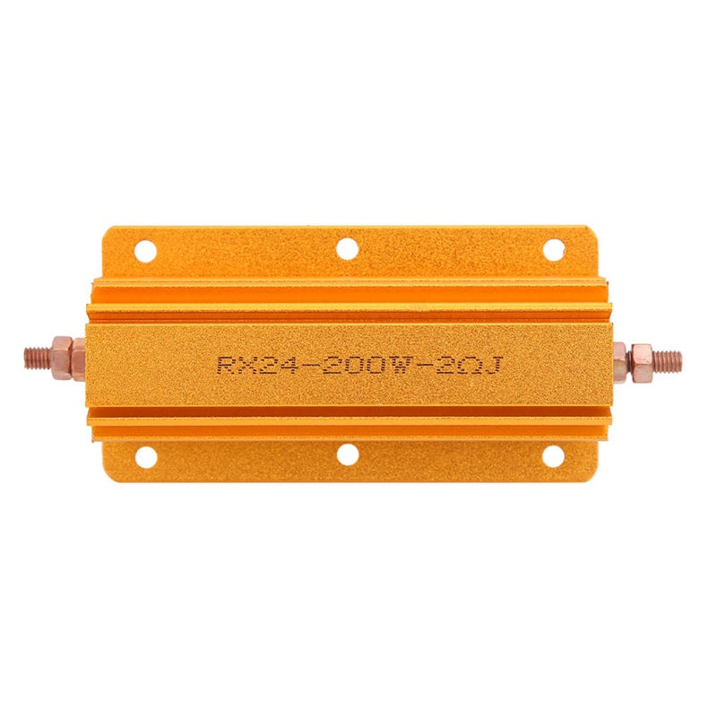 Aluminum Resistor 2 Ohm 200W High Reliability Power Resistor - Durable Screw Hole Design for Heat Dissipation - Precision Manufacturing for Power Supply Sensor Equipment Industry - Image 1