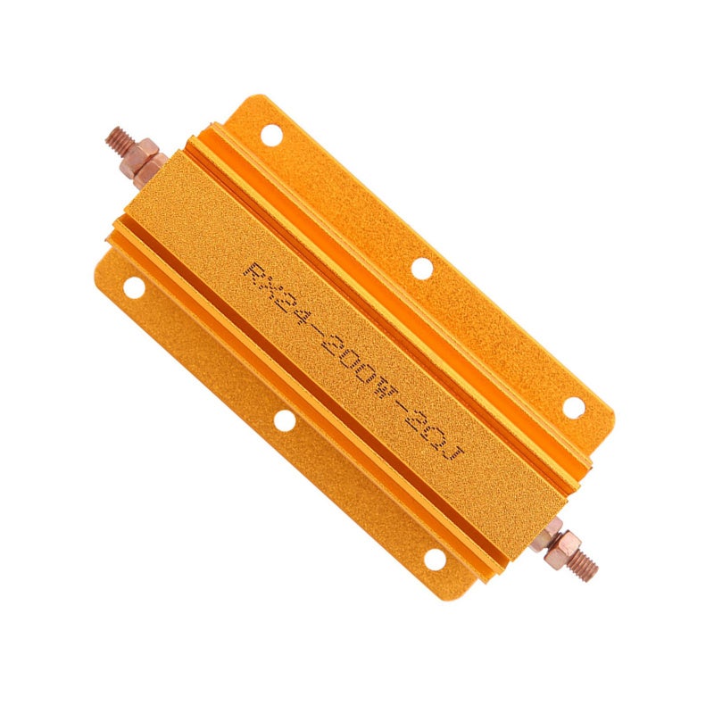 Aluminum Resistor 2 Ohm 200W High Reliability Power Resistor - Durable Screw Hole Design for Heat Dissipation - Precision Manufacturing for Power Supply Sensor Equipment Industry - Image 2