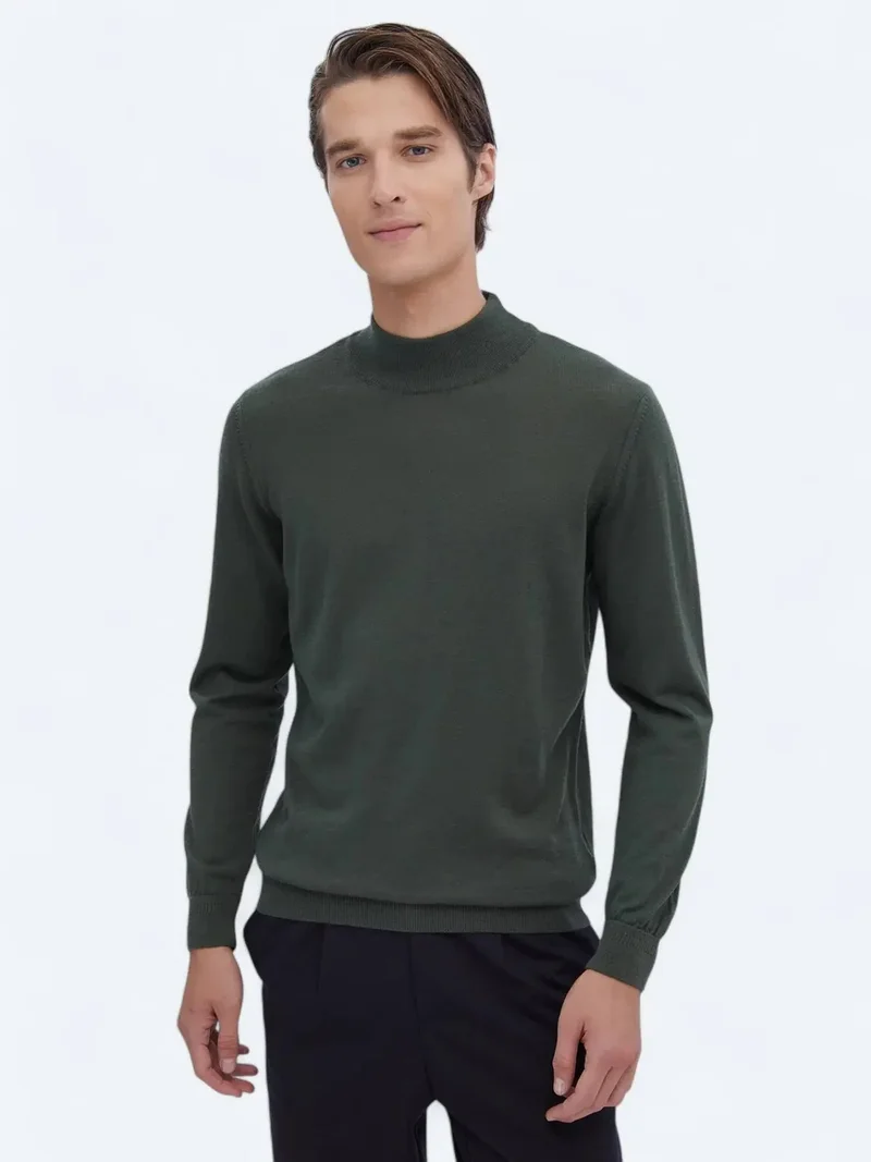 كيب سويت شيرت أخضر محبوك