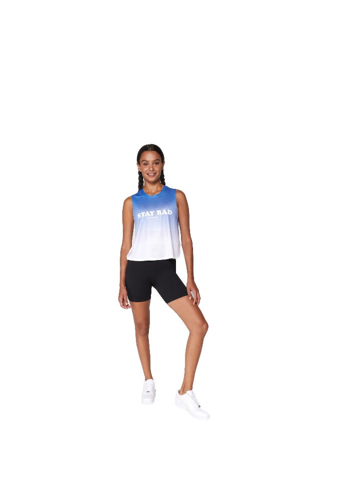 spiritual gangster RAD ACTIVE CROP TANK WATERFALL PRINT  - Image 1