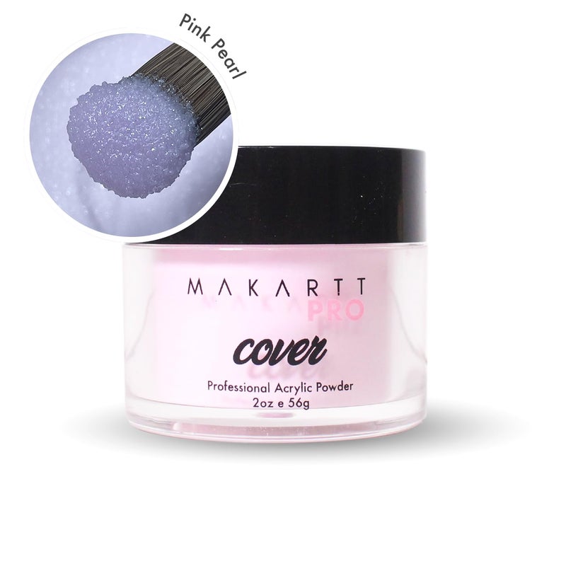 MakarttPro Acrylic Powder â€“ Durable, Long-Lasting, Easy-Apply Formula for Nail Extensions, Overlays, Sculpting & Nail Art â€“ 56g/2oz â€“ Pink Pearl, Perfect for Pros and At-Home Use - Image 2