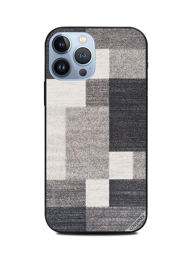 Covernex Apple iPhone 13 Pro Max Protective Case Cover Printed Featuring Grey Carpet Pattern DESIGN_1399 - Image 1