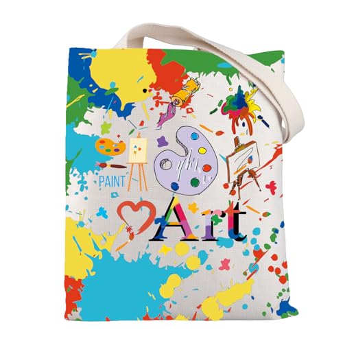 BNQL Artist Painter Gifts Tote Bag Painting Artist Gift for Art Teacher Student Painter Gift Bag Art Painting Canvas Tote Bag (Art Tote Bag) - Image 3