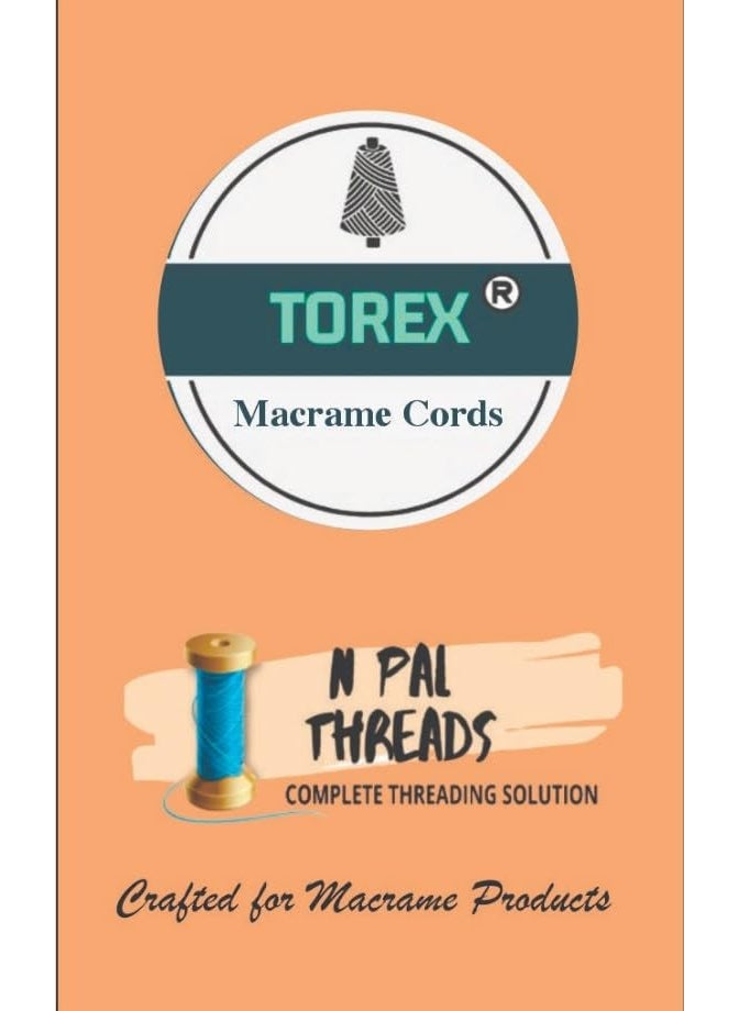 Torex TOREX� | 3ply Twisted Cotton Macrame Thread/Rope (150 Meter, 350gram, 3mm) | Macrame Thread for Wall Hangers and DIY Projcts (Magenta (Rani))  - Image 5