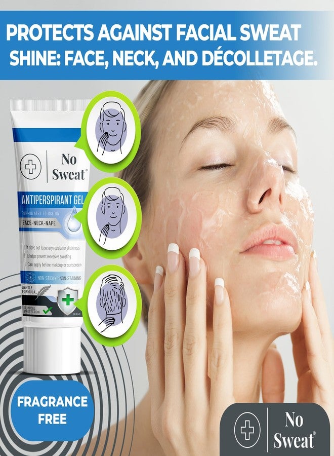 No Sweat Antiperspirant Gel 50 ML - Suitable Usage For Face-Neck-Nape Helps Prevent Excess Facial Sweating and Facial Shining-Suitable For Active Work and During Gym - Image 3