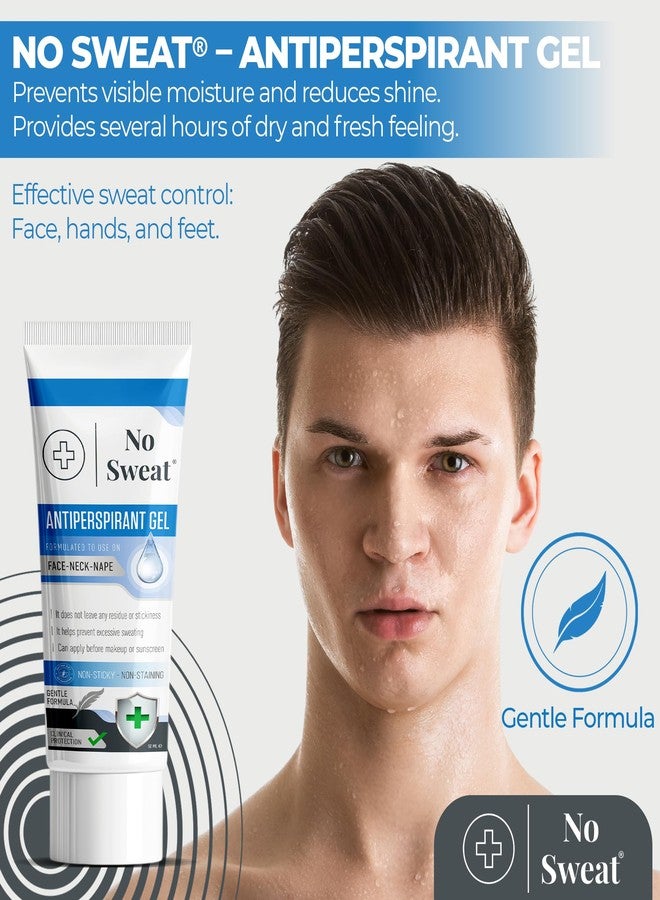 No Sweat Antiperspirant Gel 50 ML - Suitable Usage For Face-Neck-Nape Helps Prevent Excess Facial Sweating and Facial Shining-Suitable For Active Work and During Gym - Image 2