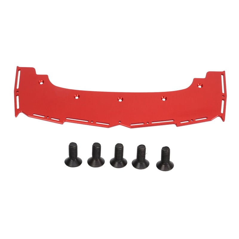 RC Car Front Bumper 11.9in Wide Aluminium Alloy High Strength Exquisite Color RC Car Protective Bar for ARRMA 1/7 1/8 Red - Image 1