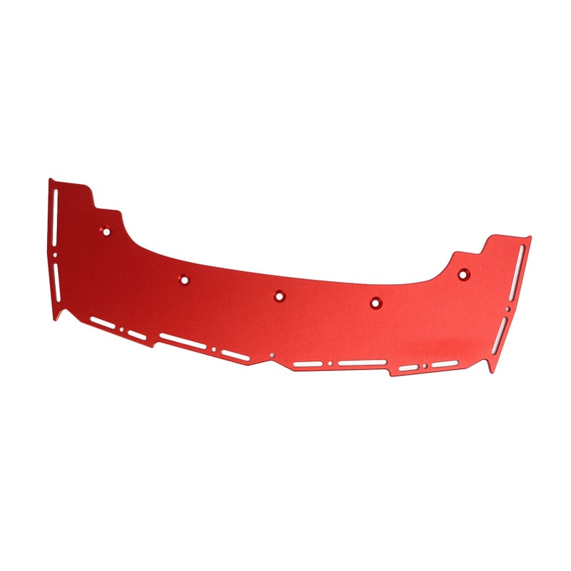 RC Car Front Bumper 11.9in Wide Aluminium Alloy High Strength Exquisite Color RC Car Protective Bar for ARRMA 1/7 1/8 Red - Image 2