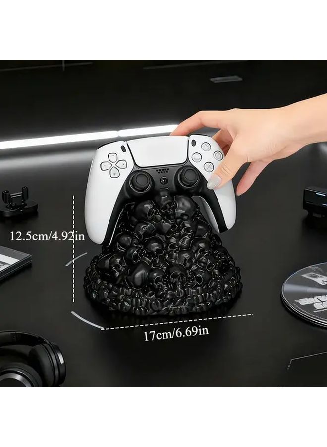 Skeleton Game Controller Stand Compatible With PS4 PS5 NS Pro Black Display - Image 2