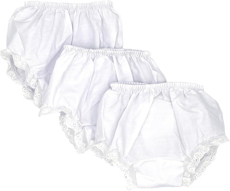 Embroider This! Baby Girls Bloomers Double Seat Diaper Cover Package of 3 - Image 1