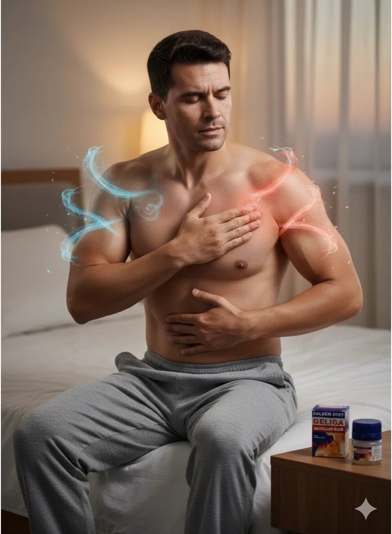 Geliga Muscular Balm for Muscle and Joint Pain Relief - Repeated Heat - Image 2