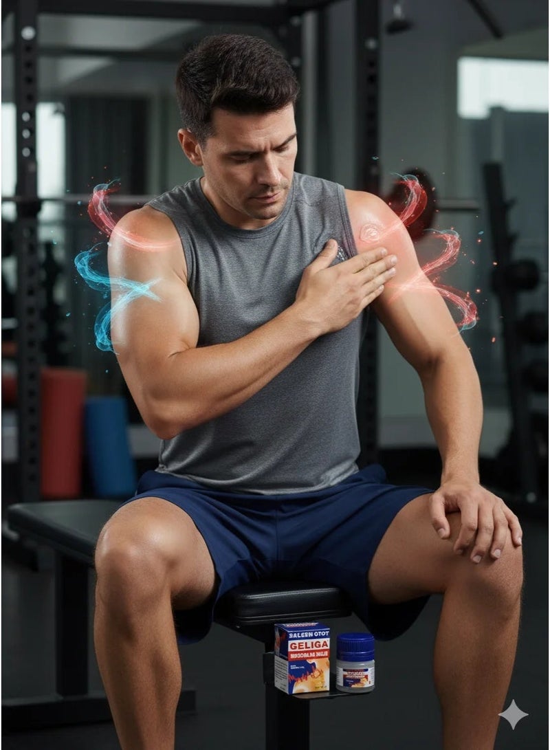Geliga Muscular Balm for Muscle and Joint Pain Relief - Repeated Heat - Image 3