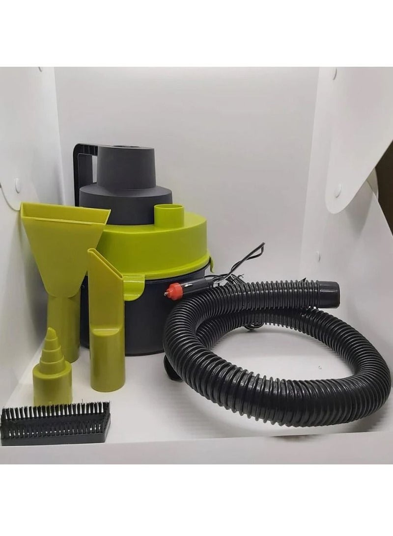 Generic Titanium Collection Wet and Dry 12 Volt Car Vacuum Cleaner can easily be stored in the trunk (1, Green) - Image 1