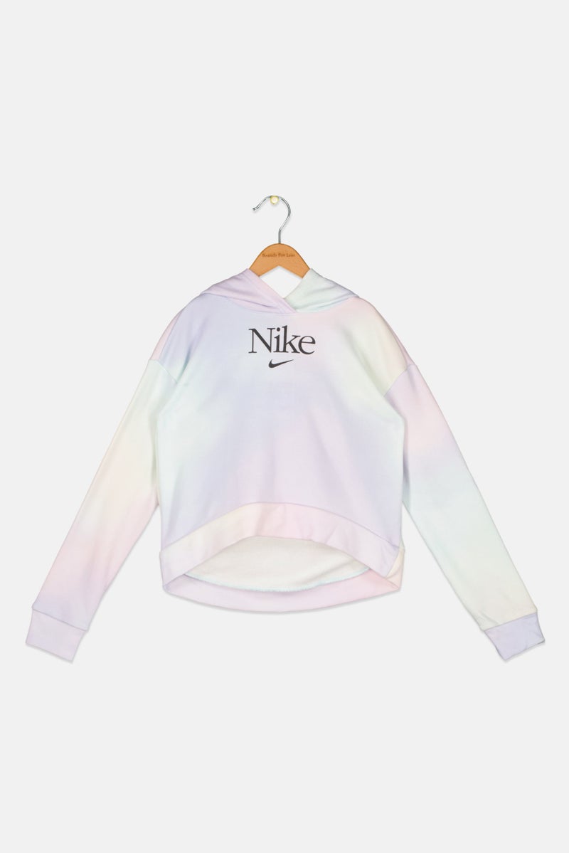 Nike Kids Girl Brand Logo Outdoor Hoodies, Light Purple Combo  - Image 1