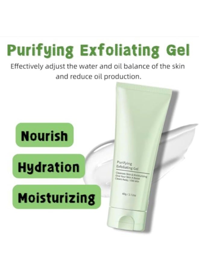 2PCS Purifying Exfoliating Gel,Moisturizing Skin Give,Cleansing Face and Body Exfoliating Scrub Gel - Image 5