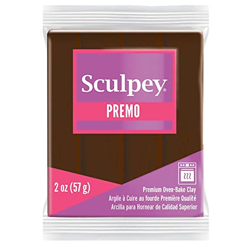 Sculpey طين بوليمر سكلبي بريمو™ للخبز في الفرن، بني محروق، غير سام، 2 أونصة، رائع لصنع المجوهرات، العطلات، الأعمال اليدوية، الوسائط المختلطة والمزيد. طين متميز مثالي للفنانين وصانعي الطين. - Image 2