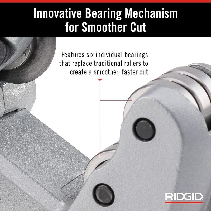RIDGID قاطع أنابيب من الفولاذ المقاوم للصدأ موديل 35S من ريدجيد 29963، قاطع أنابيب من 1/4" إلى 1-3/8" - Image 4