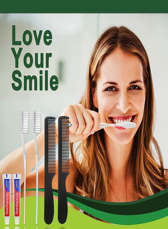 اتش كيو اس ال سوند مجموعة HQSLsund من 30 فرشاة أسنان للاستخدام مرة واحدة مع معجون أسنان ومشط، مغلفة كل منها على حدة، معجون أسنان 10 غرام، مشط أسود 7 بوصة، فرشاة أسنان للمشردين، الفنادق، Airbnb - Image 5