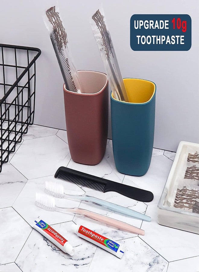 اتش كيو اس ال سوند مجموعة HQSLsund من 30 فرشاة أسنان للاستخدام مرة واحدة مع معجون أسنان ومشط، مغلفة كل منها على حدة، معجون أسنان 10 غرام، مشط أسود 7 بوصة، فرشاة أسنان للمشردين، الفنادق، Airbnb - Image 2