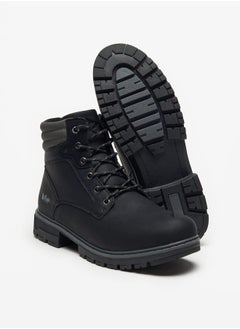 Lee Cooper Mens Logo Detail Chukka Boots with Zip Closure  - Image 4