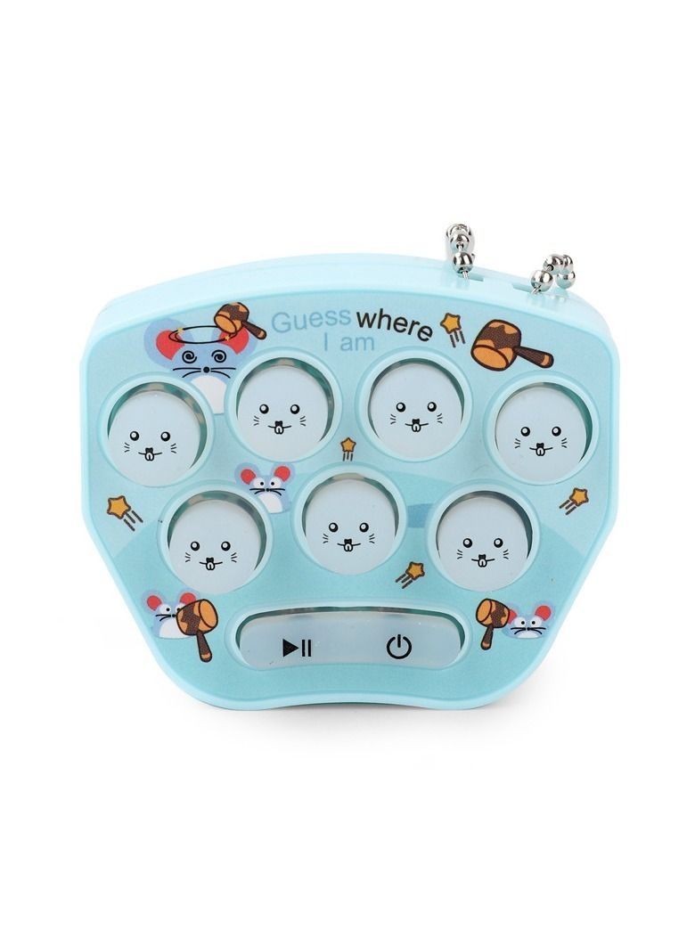 Pocket Mini Whack-a-mole Game Console Adult Children Parent-child Interactive Leisure Puzzle Cute Cartoon Toy With Keychain  - Image 1