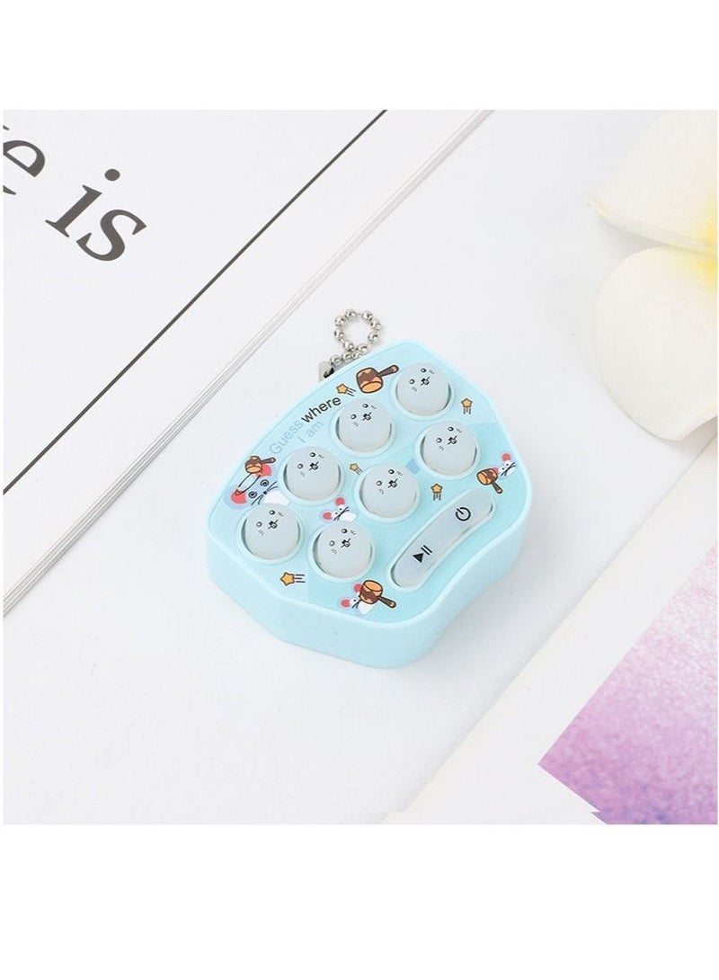 Pocket Mini Whack-a-mole Game Console Adult Children Parent-child Interactive Leisure Puzzle Cute Cartoon Toy With Keychain  - Image 2