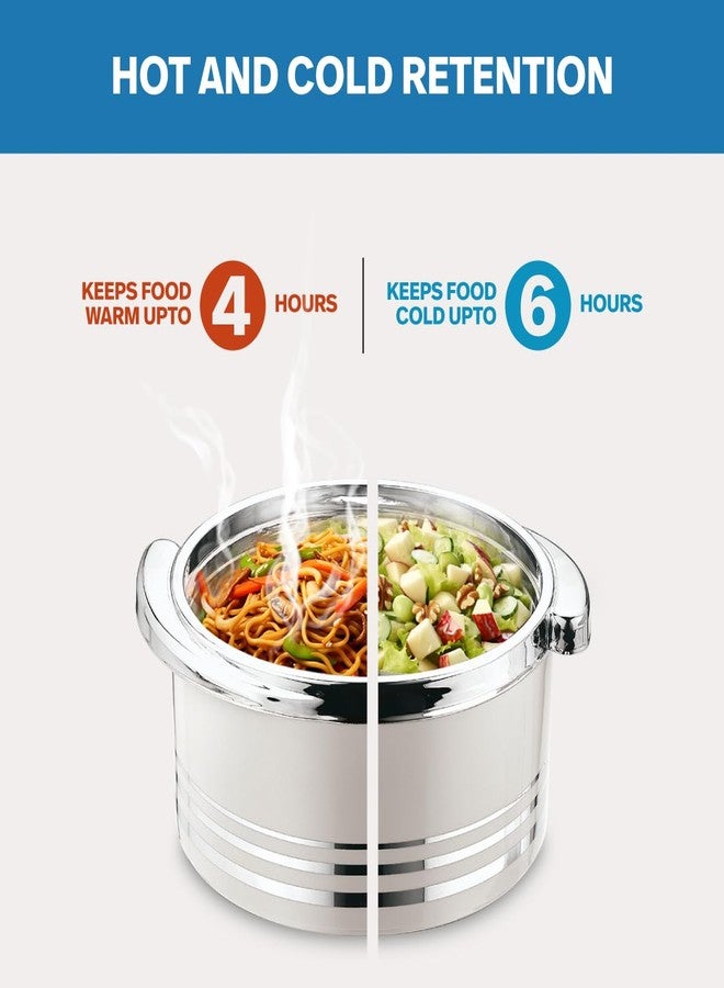 Pinnacle Insulated Casserole Dish with Lid 3 pc Set 3.7/2.6/1.5 qt. Hot Pot Food Warmer/Cooler -Thermal Soup/Salad Serving Bowl- Stainless Steel Hot Food Container-Best Gift Set for Moms -Holidays - Image 4