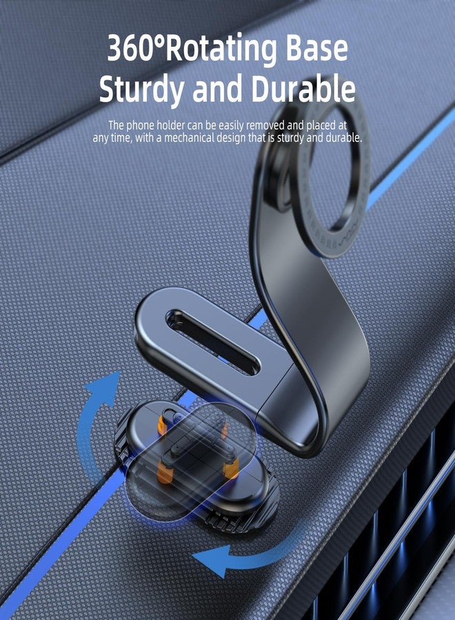 vyvylabs Phone Holder for Car, Car Mount 360° Rotation Magnetic Phone Holder Bendable Magnetic Car Phone Mount for iPhone 15/14/13/12 Pro/Plus/Max Android Phones - Image 2