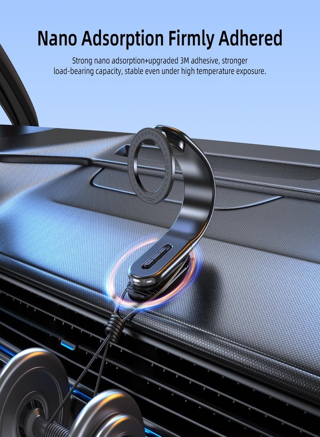 vyvylabs Phone Holder for Car, Car Mount 360° Rotation Magnetic Phone Holder Bendable Magnetic Car Phone Mount for iPhone 15/14/13/12 Pro/Plus/Max Android Phones - Image 3
