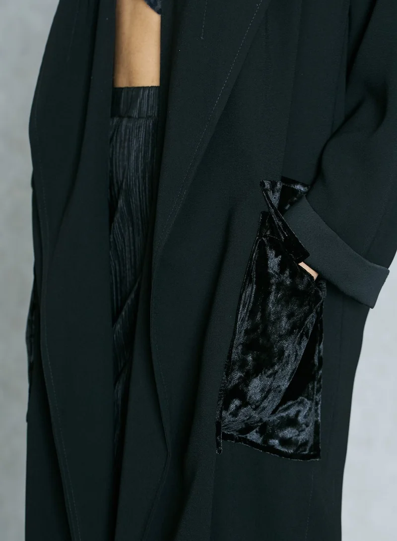TOPSHOP Velvet Pocket Duster Jacket