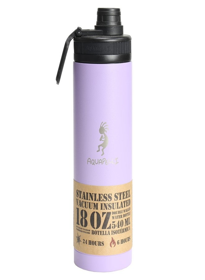اكوابيلي زجاجة ماء معزولة بتفريغ الهواء من أكوابيلي، سعة 18 أونصة، لون بنفسجي بنفسجي - Image 2