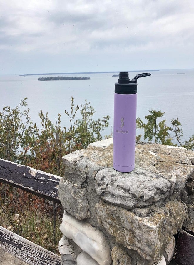 اكوابيلي زجاجة ماء معزولة بتفريغ الهواء من أكوابيلي، سعة 18 أونصة، لون بنفسجي بنفسجي - Image 3