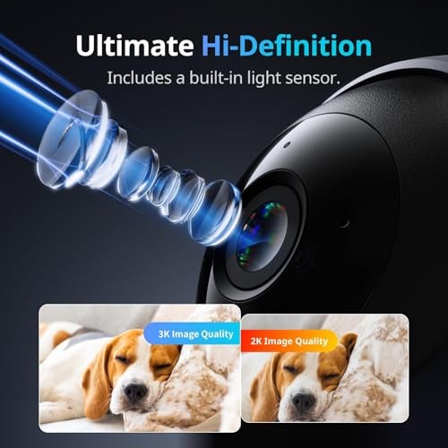 SwitchBot 3K/5MP Indoor Camera - Pan/Tilt Baby & Pet Monitor, 2.4G Wi-Fi, Night Vision, 2-Way Audio, 360° Tracking, Privacy Mode, Alexa, Cloud & SD Storage. - Image 2