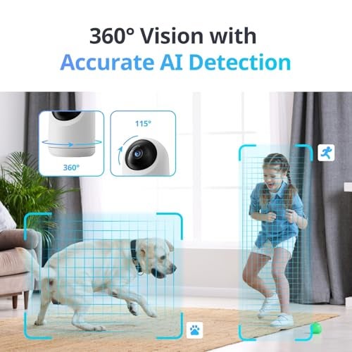 SwitchBot 3K/5MP Indoor Camera - Pan/Tilt Baby & Pet Monitor, 2.4G Wi-Fi, Night Vision, 2-Way Audio, 360° Tracking, Privacy Mode, Alexa, Cloud & SD Storage. - Image 5