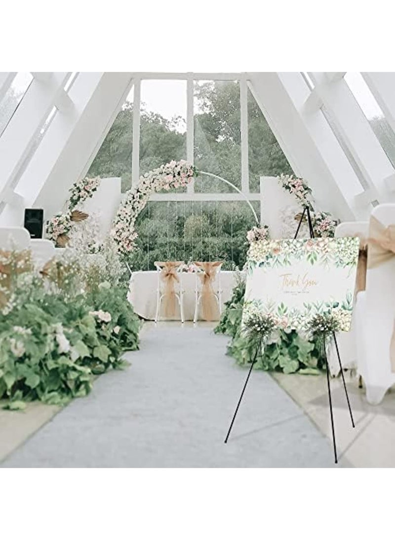 SYOSI Easel Stand for Display Wedding Sign & Poster, 63 Inches Tall - with Bag Collapsible & Portable - Adjustable Height - Sturdy Metal Tripod - Non-Slip Rubber Bottom, Ideal for Events & Presentations - Image 5